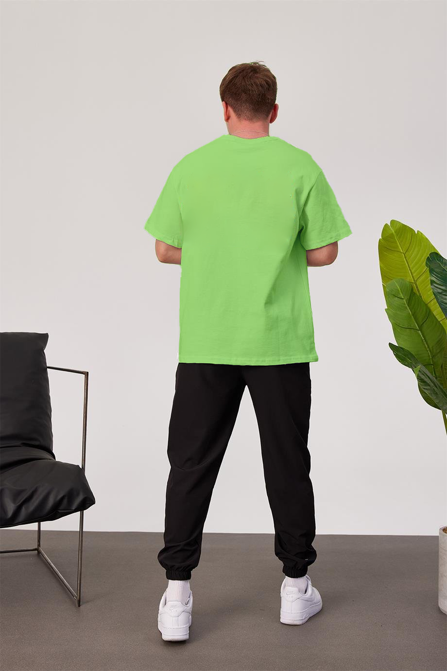 Lime Basic Oversize T-Shirt
