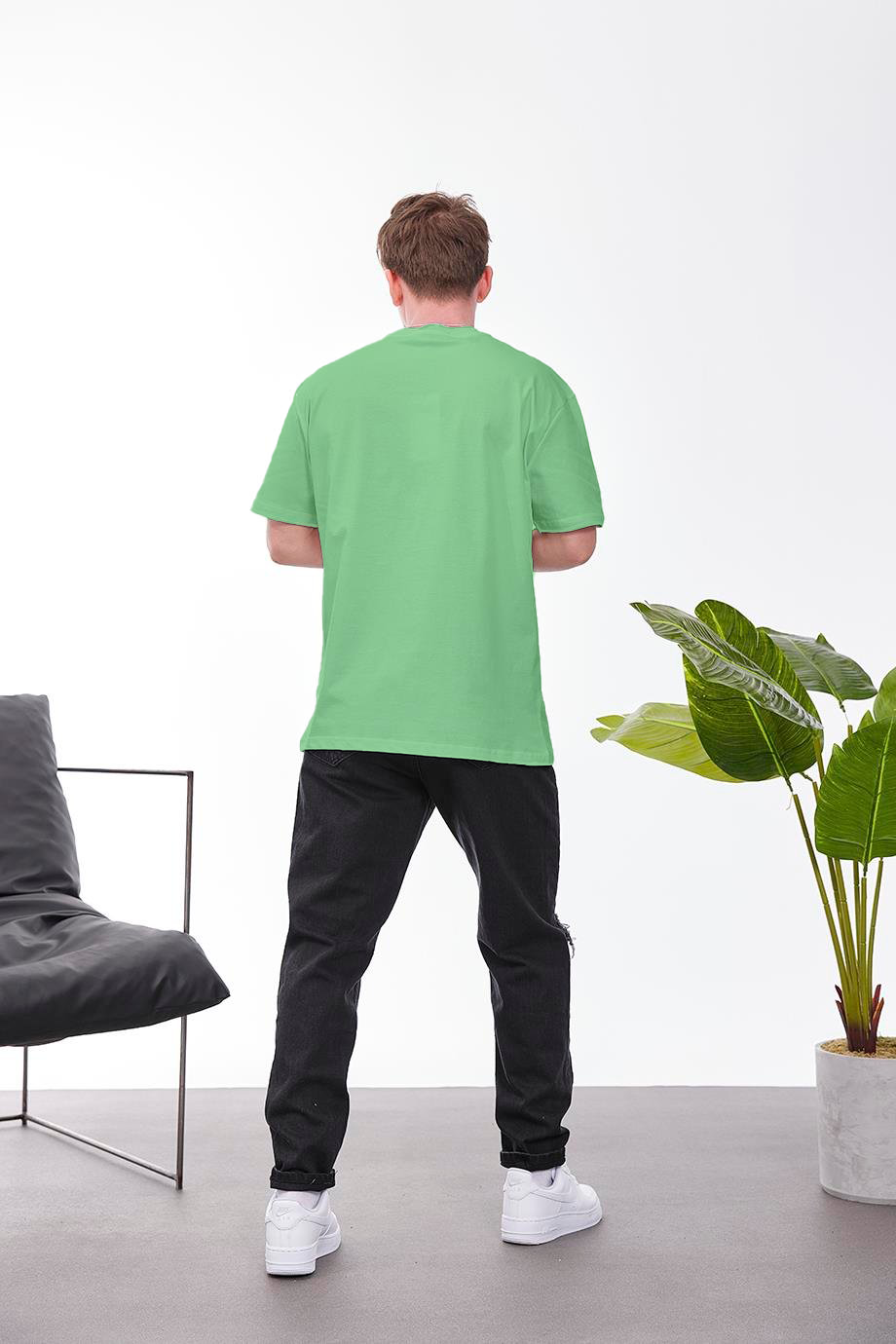 Mint-Green Basic Oversize T-Shirt