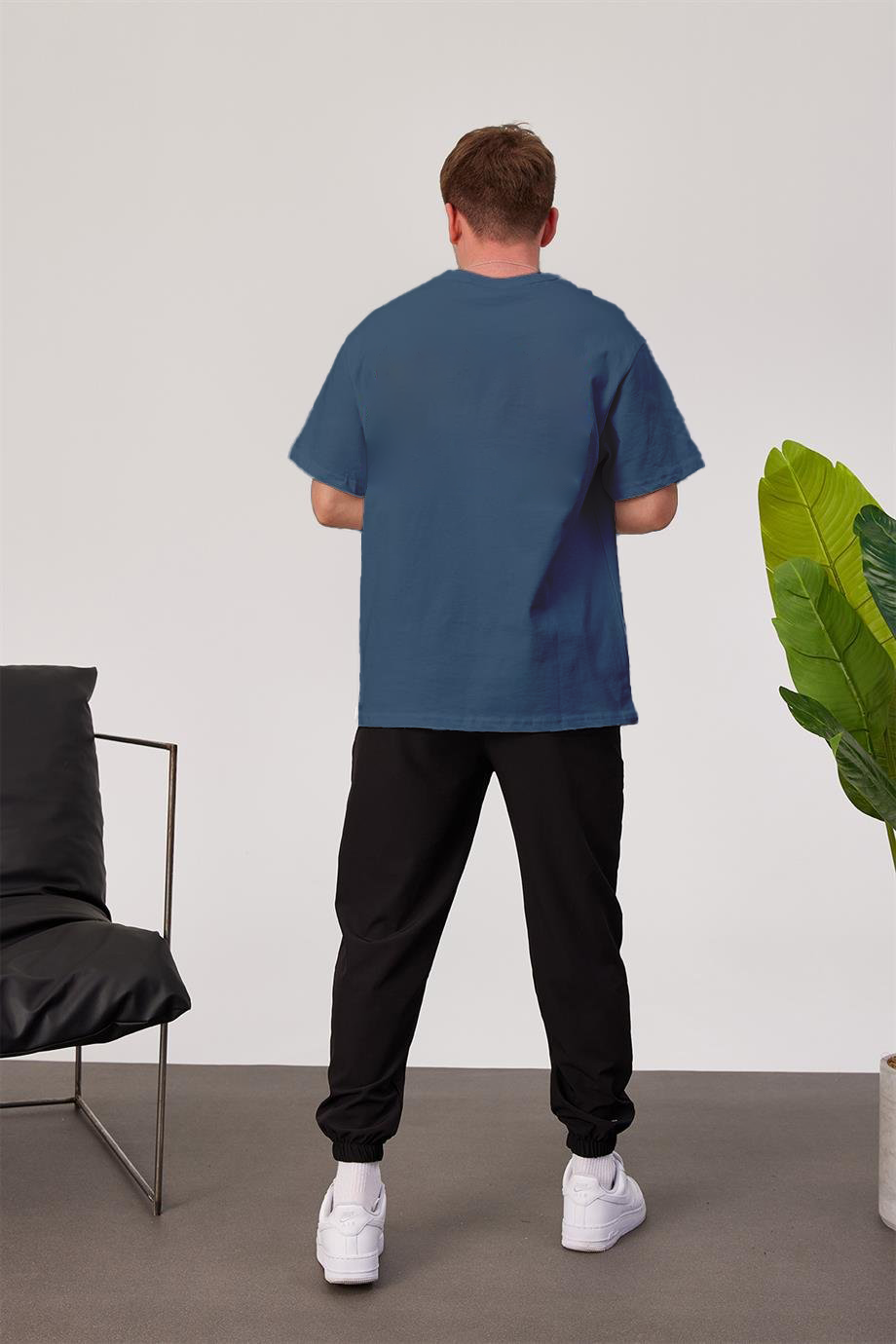 Petrol Basic Oversize T-Shirt