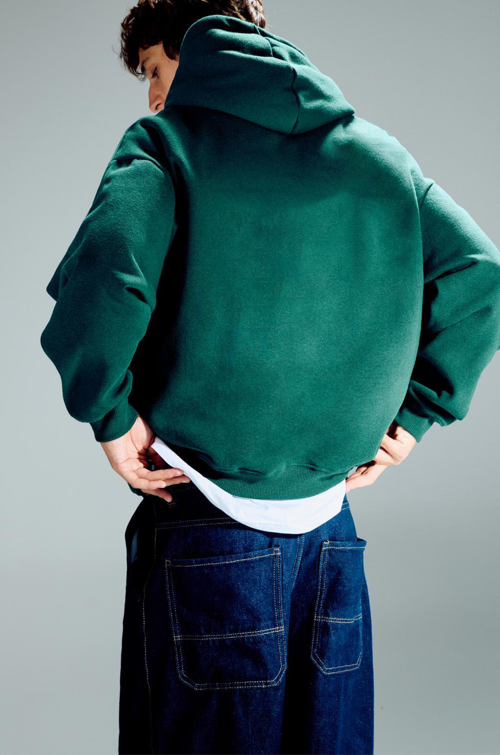 Dark green -Madafaka- Printed Oversize Hoodie