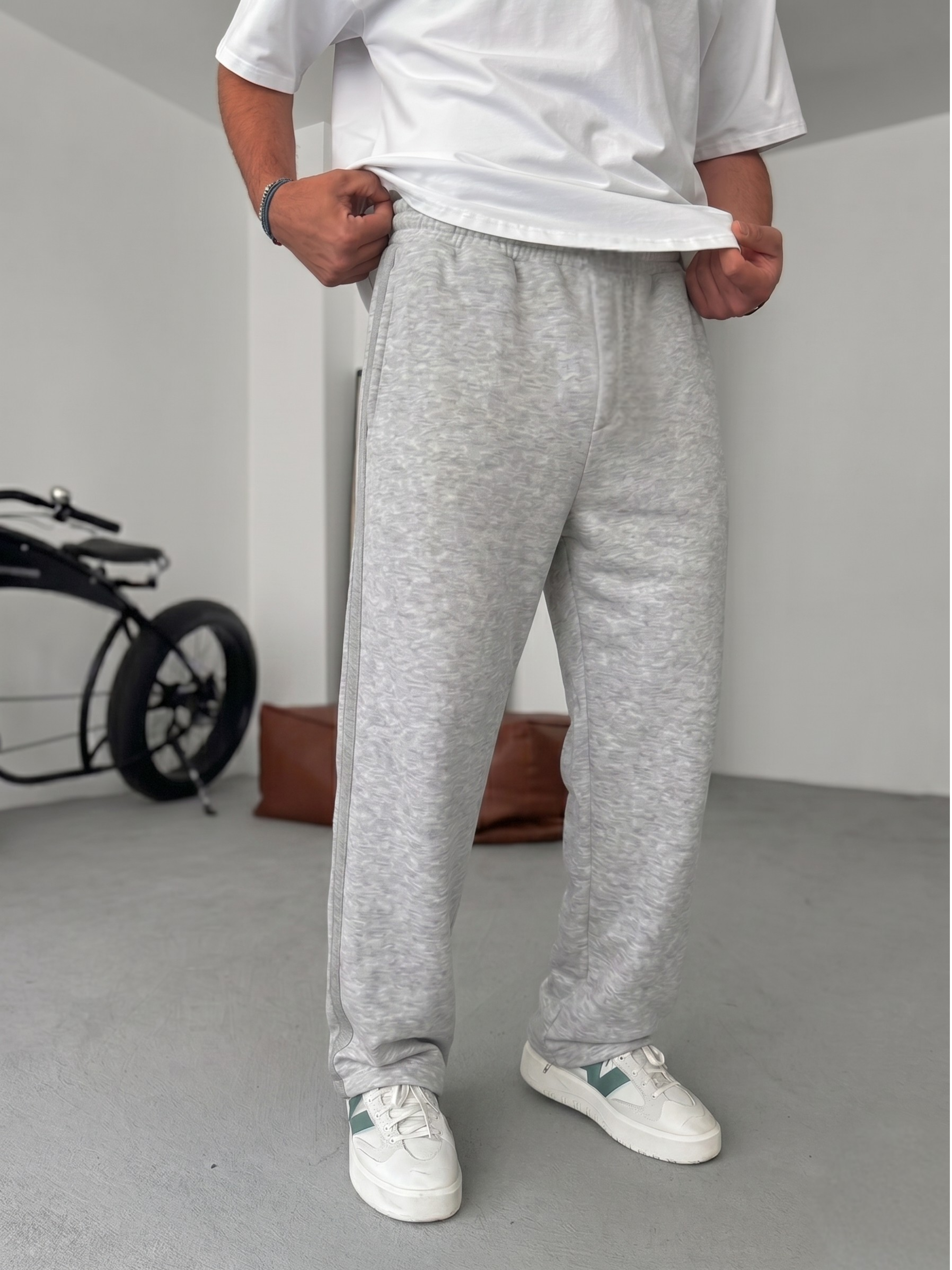 Premium Ash Gray Summer Sweatpants
