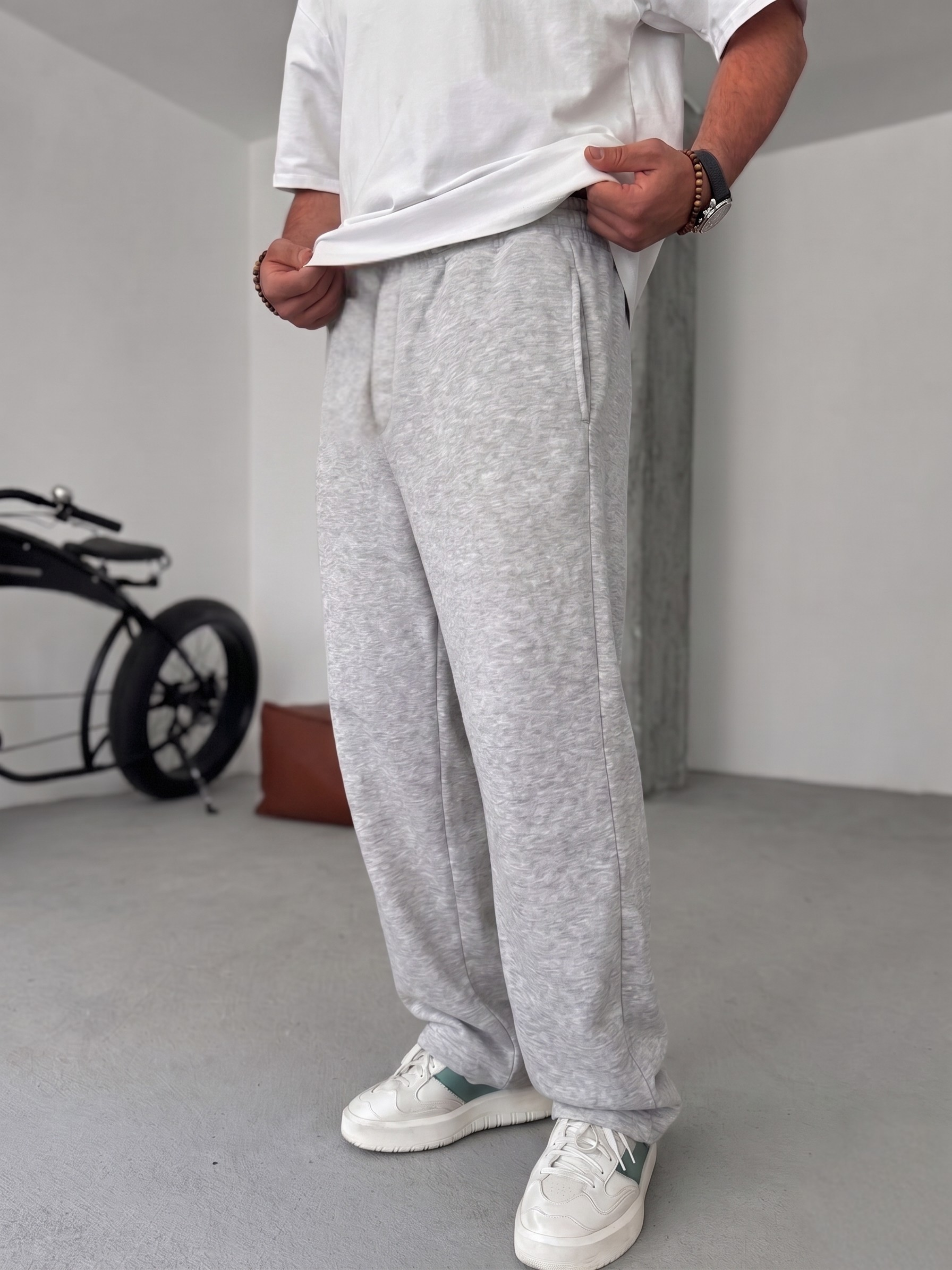 Premium Ash Gray Summer Sweatpants
