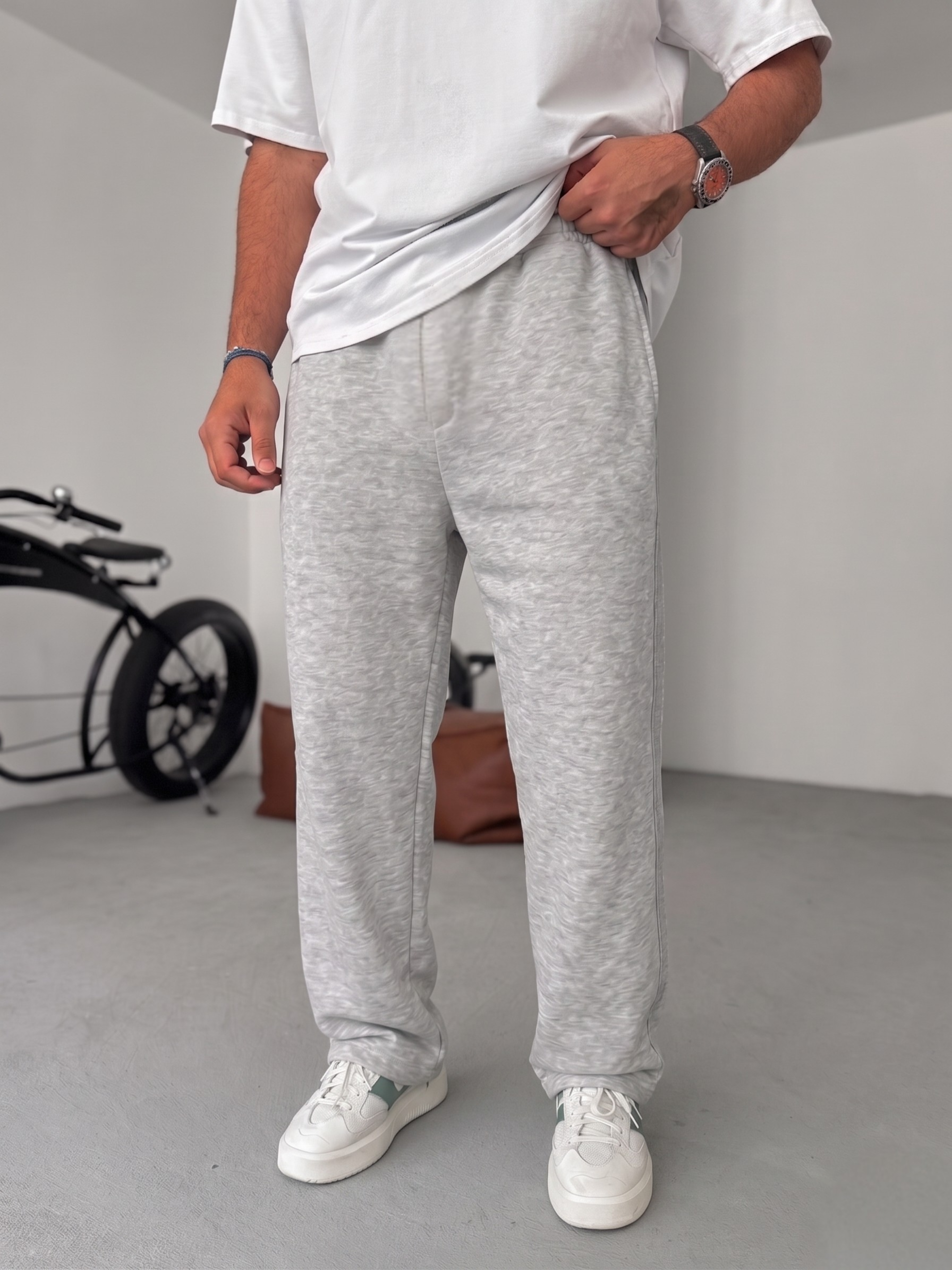 Premium Ash Gray Summer Sweatpants