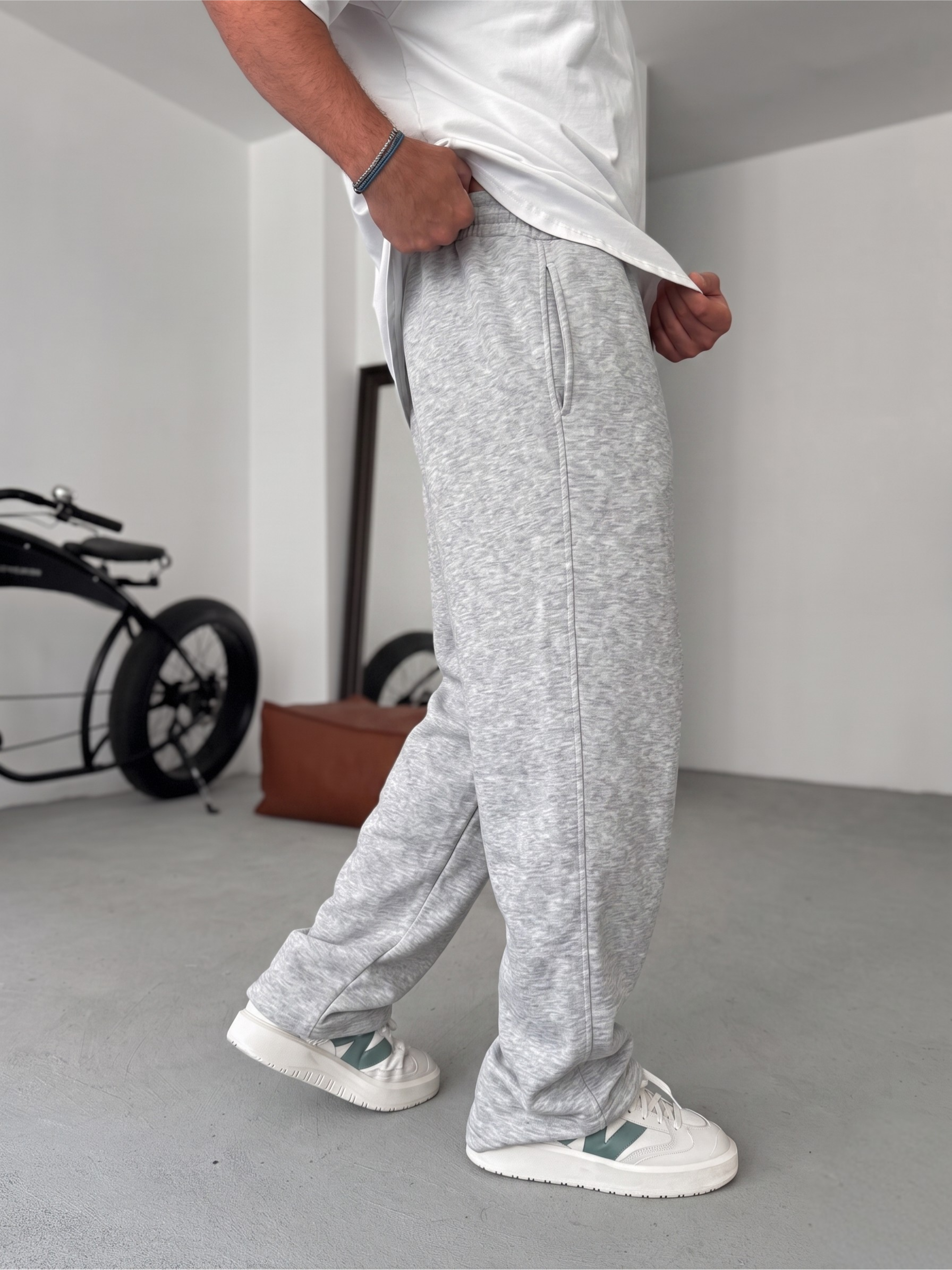 Premium Ash Gray Summer Sweatpants