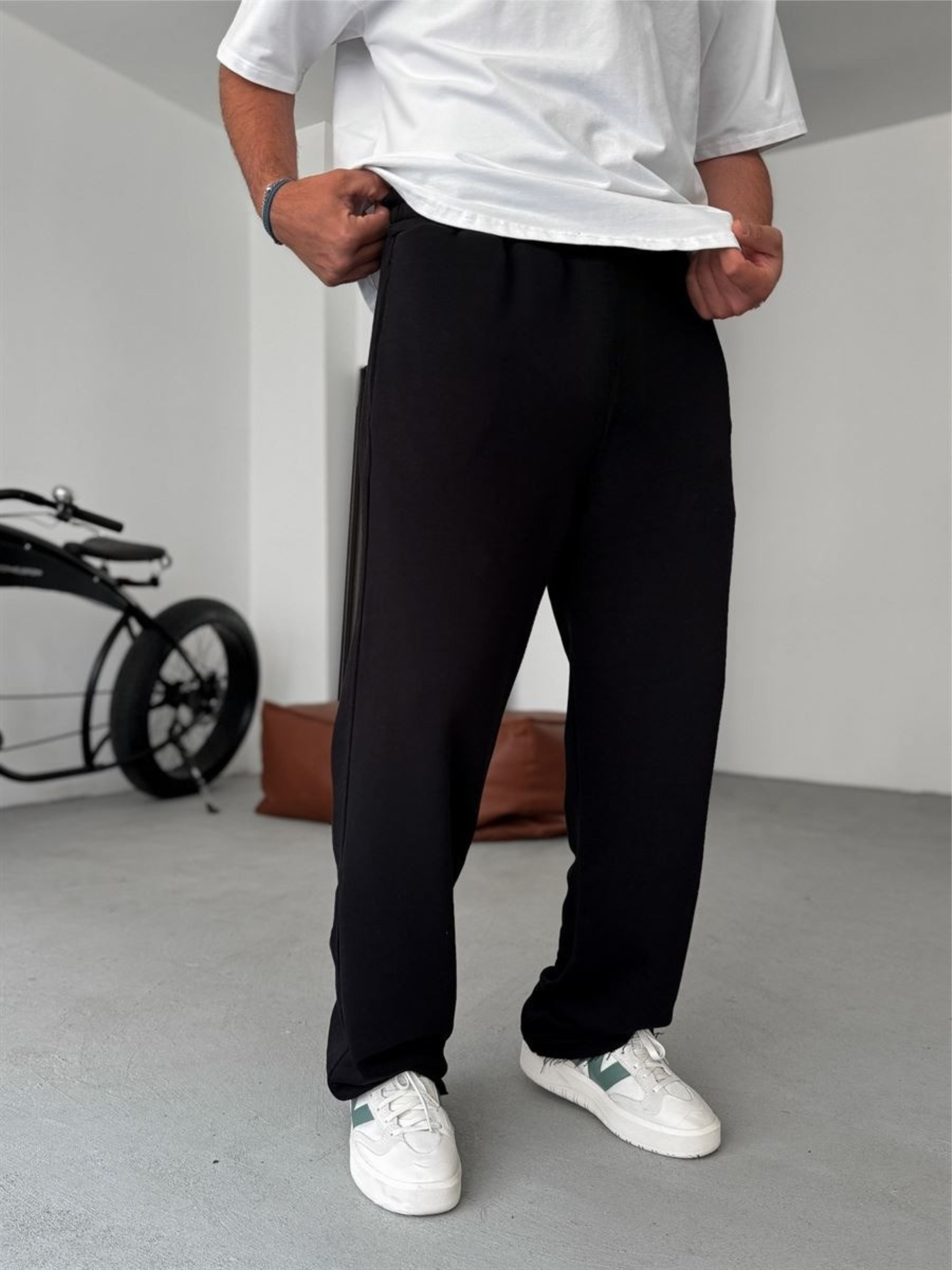 Premium Black Summer Sweatpants