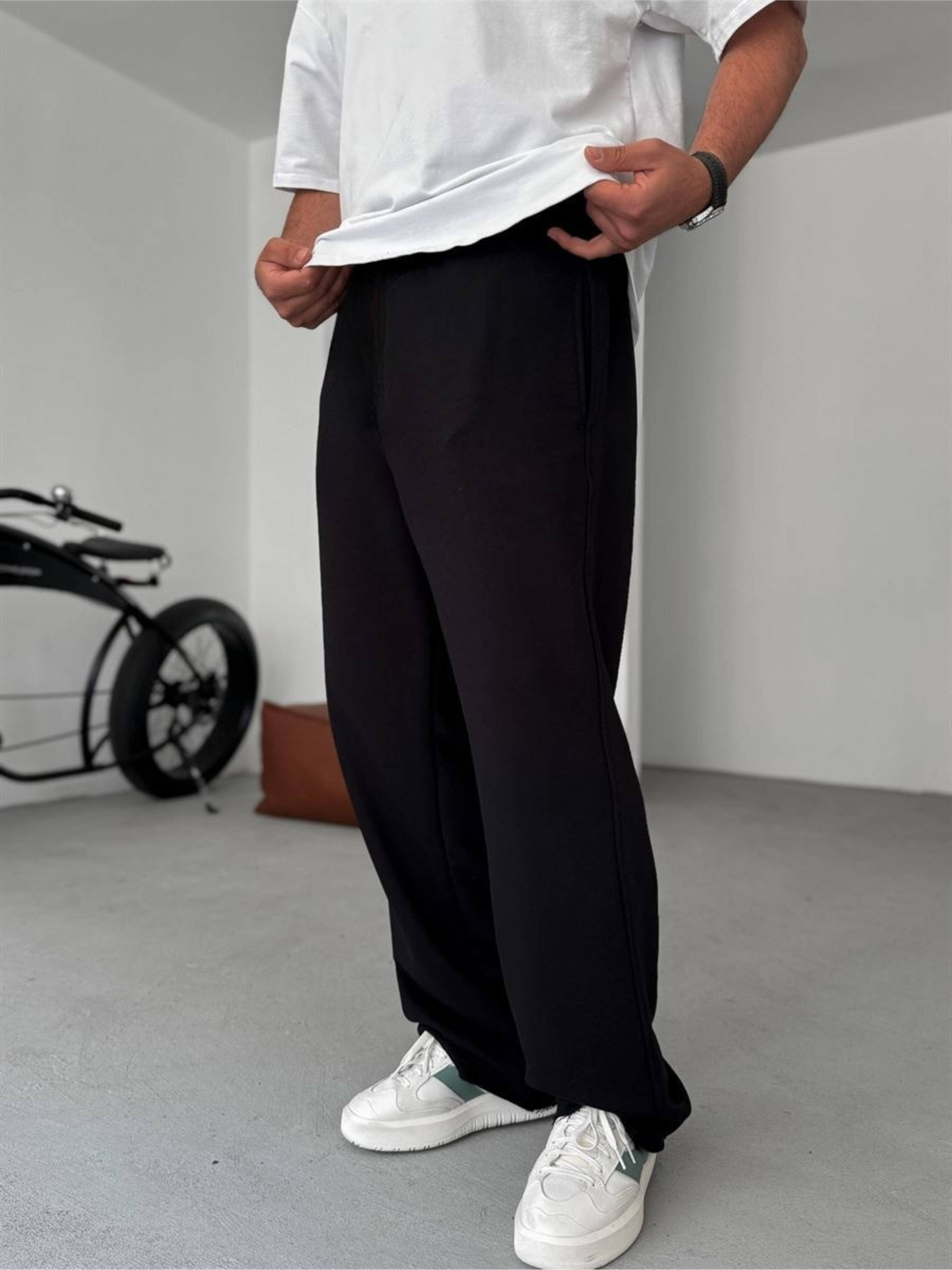 Premium Black Summer Sweatpants
