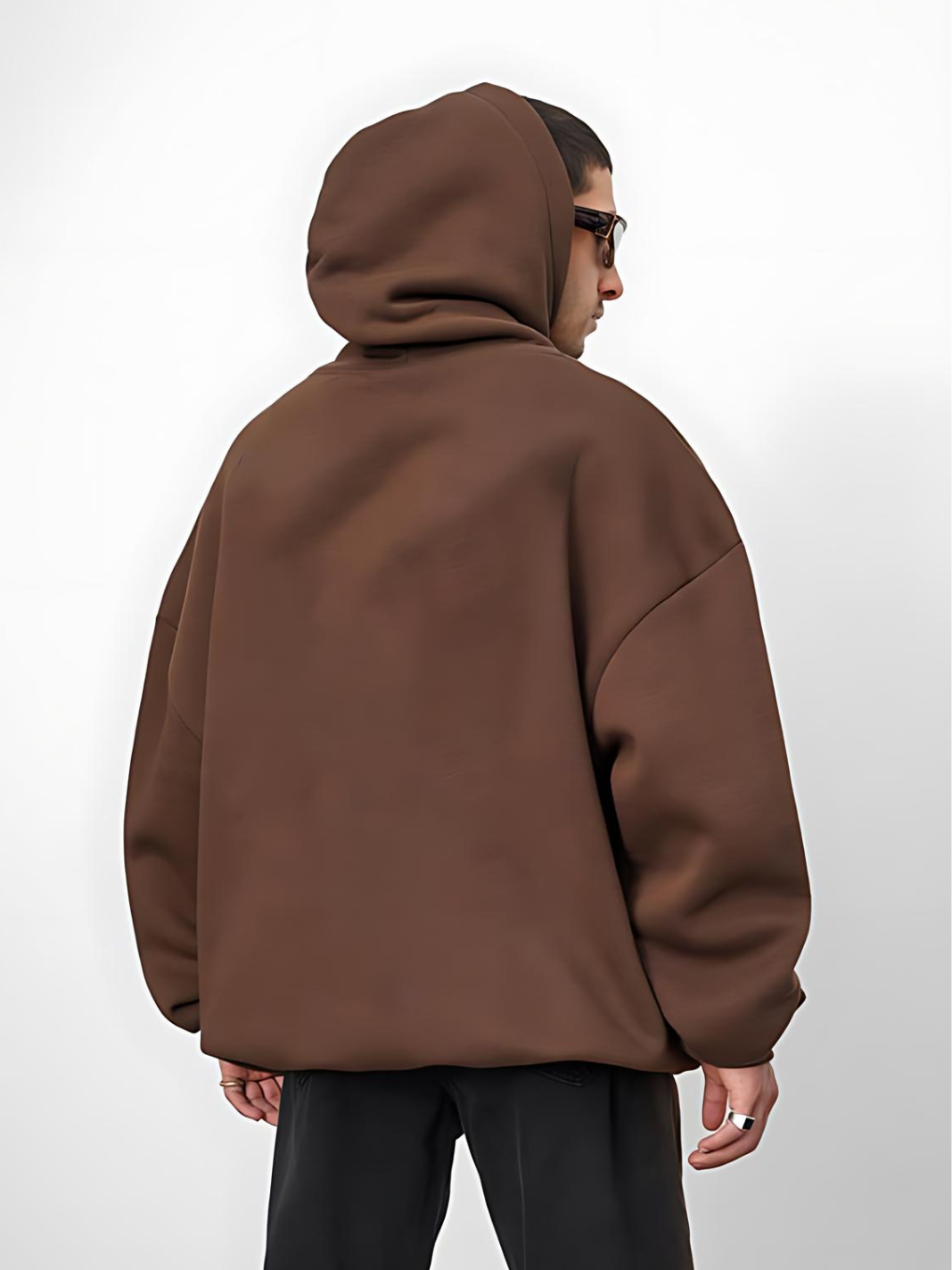 Brown Basic Oversize Hoodie