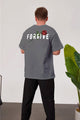Smoked -Forgive- Printed Oversize T-Shirt
