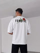 Premium White -Forgive- Printed Oversize T-Shirt