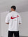 Premium White -Hubb- Printed Oversize T-Shirt