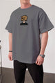 Smoked -Overthinking- Printed Oversize T-Shirt
