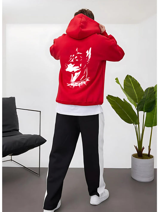 Red -Cthdream- Printed Oversize Hoodie