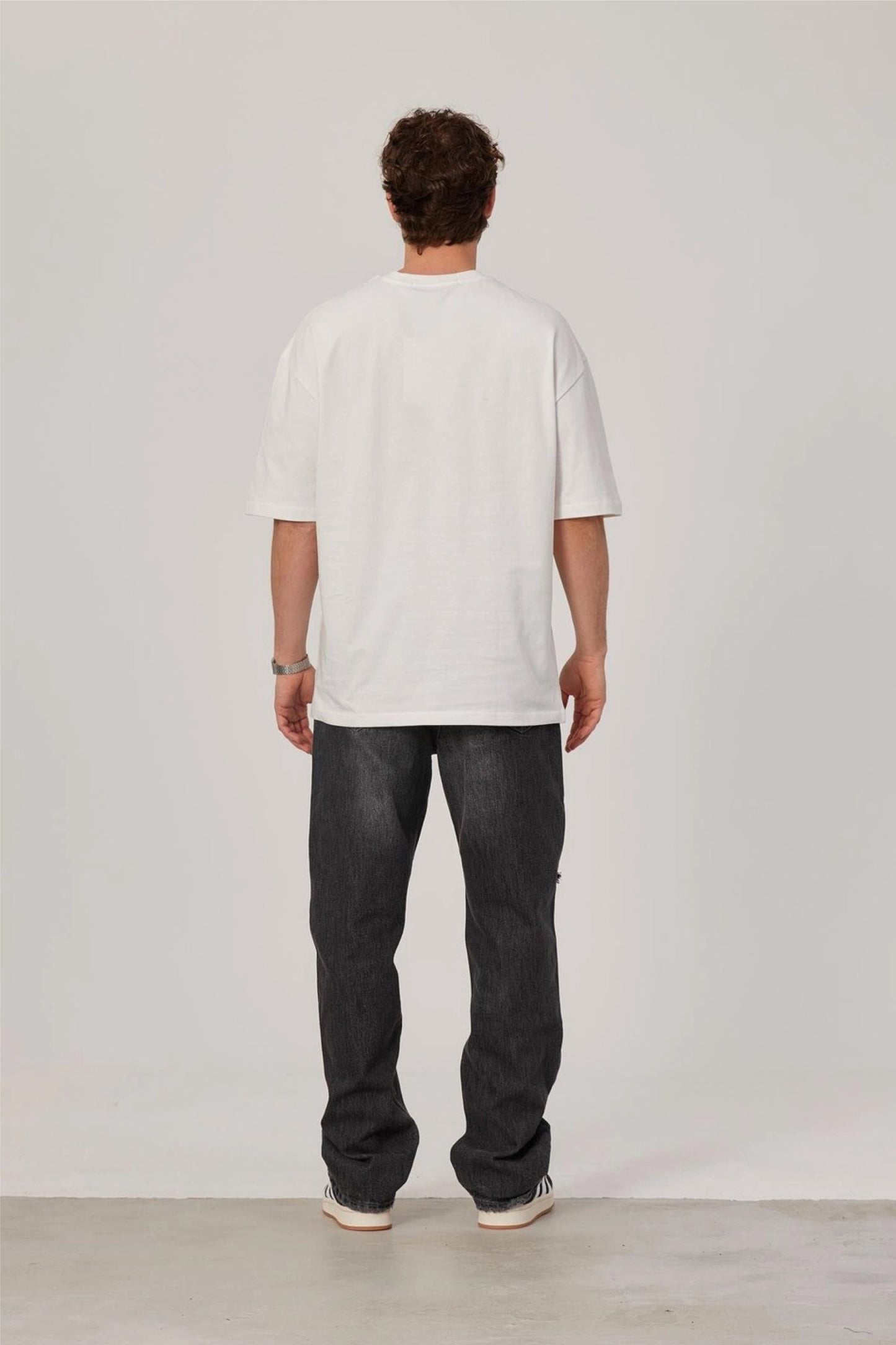 White -my rules- Printed Oversize T-Shirt